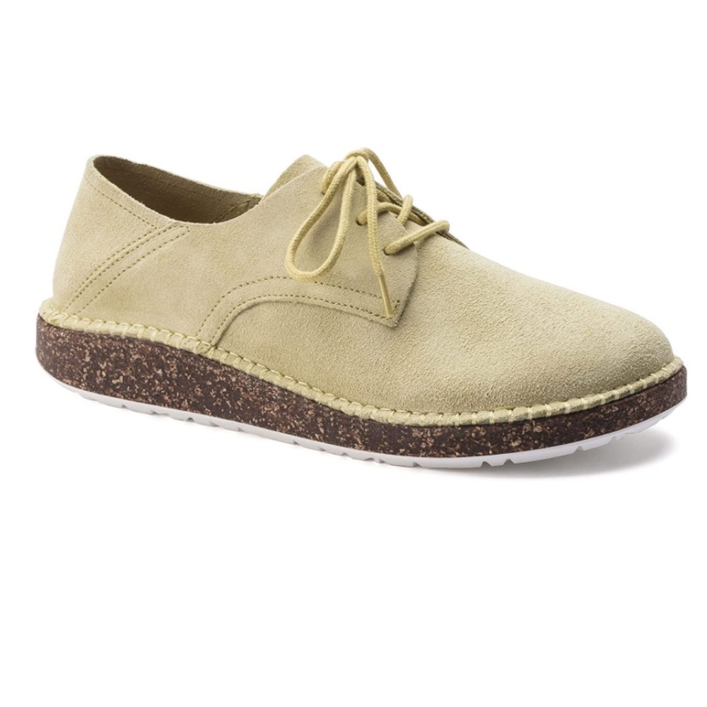 Birkenstock Tan Suede Oxford Shoes “Gary” Lace Up Siz… Gem